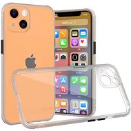 Hishell Two Colour Clear Case for iphone 13 White - Phone Cover