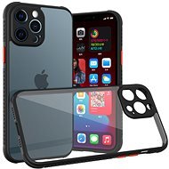 Hishell two colour clear case for iphone 13 pro max black - Kryt na mobil