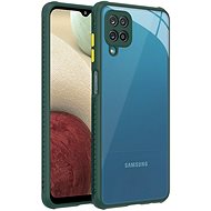 Hishell Two Colour Clear Case for Galaxy M12 Green - Phone Cover