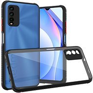 Hishell Two Colour Clear Case for Xiaomi Redmi 9T Black - Phone Cover