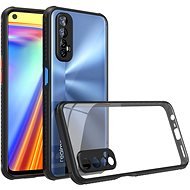 Hishell two colour clear case for Realme 7 Black - Handyhülle