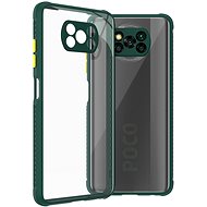 Hishell Two Colour Clear Case for Xiaomi POCO X3 Green - Phone Cover