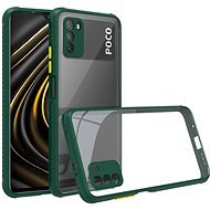 Hishell zweifarbige transparente Hülle für Xiaomi POCO M3 grün - Handyhülle