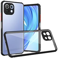 Hishell Two Colour Clear Case for Xiaomi Mi 11 Lite / 11 Lite 5G NE Black - Phone Cover