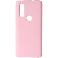 Hishell Premium Liquid Silicone for Motorola One Action, Pink - Phone Cover