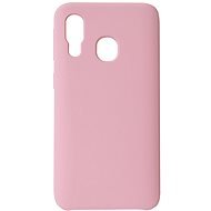 Hishell Premium Liquid Silicone for Samsung Galaxy A40, Pink - Phone Cover