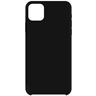Hishell Premium Liquid Silicone Apple iPhone 12 / 12 Pro fekete tok - Telefon tok