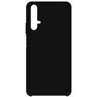 Hishell Premium Liquid Silicone for Honor 20/Huawei Nova 5T, Black - Phone Cover