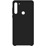Hishell Premium Liquid Silicone for Motorola Moto G8, Black - Phone Cover