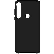 Hishell Premium Liquid Silicone for Motorola Moto G8 Plus, Black - Phone Cover
