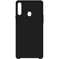 Hishell Premium Liquid Silicone for Samsung Galaxy A20s, Black - Phone Cover