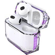 Hishell Two Colour Clear Case for Airpods 3 purple - Fülhallgató tok