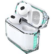 Hishell two colour clear case for Airpods 3 green - Puzdro na slúchadlá