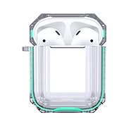Hishell Two Colour Clear Case for Airpods 1&2 Green - Headphone Case