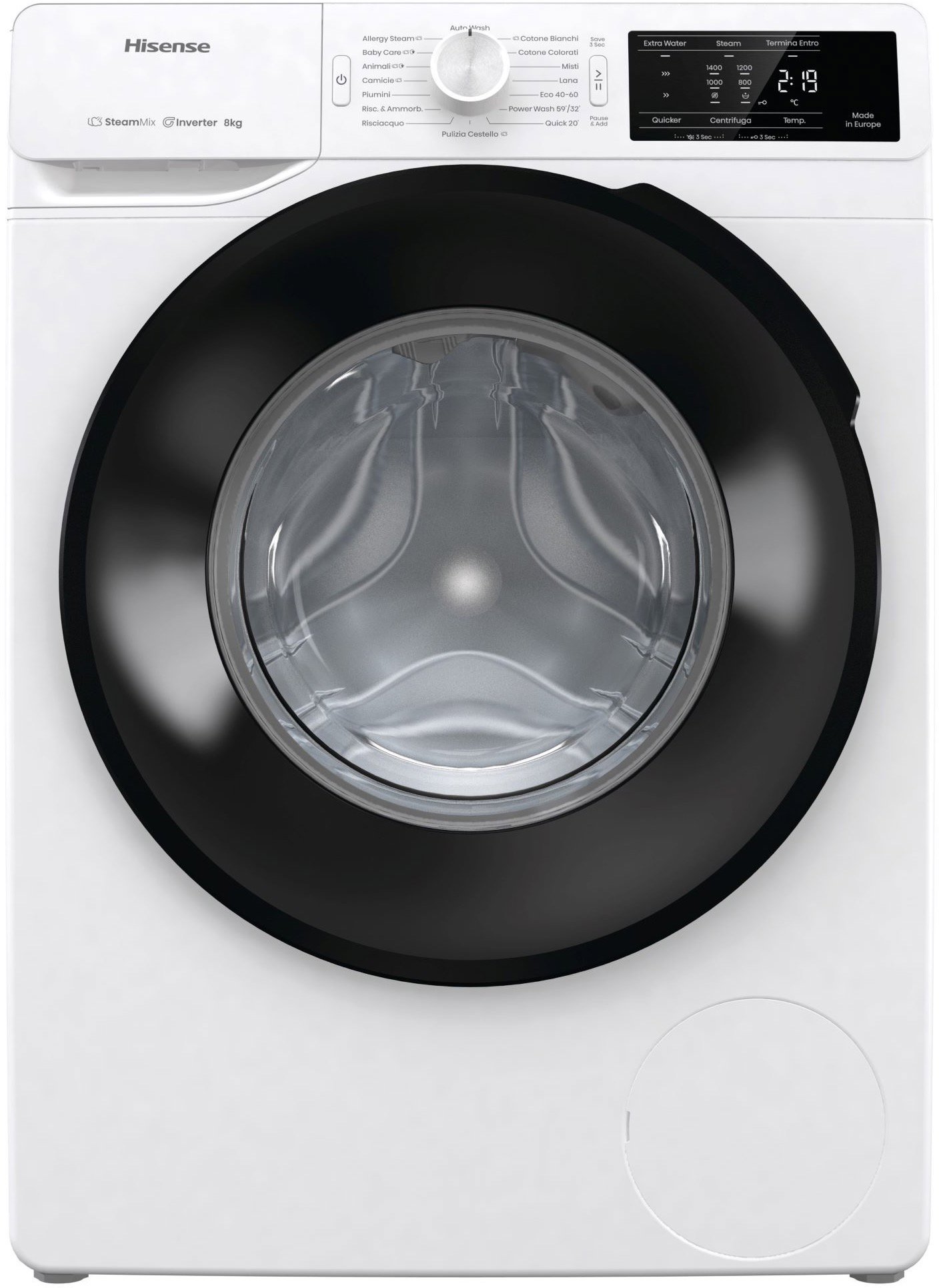 HISENSE WF3V842BW - Steam Washing Machine