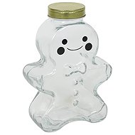 HIT Gingerbread Man Shaped Glass Jar with Lid - Storage Jar