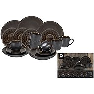 HIT Kaffeeset SAMOS, 18-tlg., dunkelbraun - Tafelservice