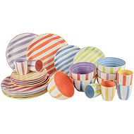 HIT Tafelservice, 24-tlg., Sommerstreifen - Tafelservice