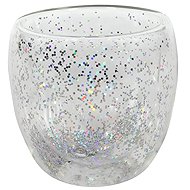 HIT Double-Walled Tumbler with Silver Confetti, 250ml - Glass