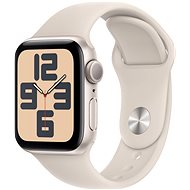 Apple Watch SE 40mm Starlight Aluminium Case with Starlight Sport Band - S/M - Chytré hodinky