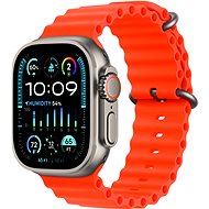 Apple Watch Ultra 2 49mm Titanium Case with Orange Ocean Band - Smart Watch