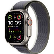 Apple Watch Ultra 2 49mm Titanium Case with Green/Grey Trail Loop - S/M - Chytré hodinky