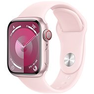 Apple Watch Series 9 41mm Cellular Pink Aluminium Case with Light Pink Sport Band - M/L - Chytré hodinky