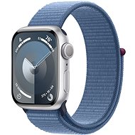 Apple Watch Series 9 41mm Silver Aluminium Case with Winter Blue Sport Loop - Chytré hodinky
