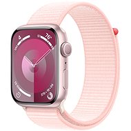 Apple Watch Series 9 45mm Pink Aluminium Case with Light Pink Sport Loop - Chytré hodinky