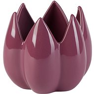 by inspire Decoration "Bud" - Vase / Flowerpot (13,8x13,8x12cm), Purple - Vase