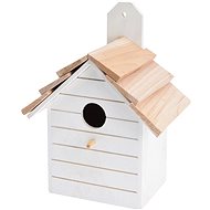 H&L wooden birdhouse Plank, white - Nesting Box
