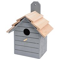 H&L Wooden birdhouse Plank, grey - Nesting Box