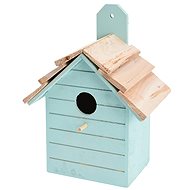 H&L Wooden birdhouse Plank, green - Nesting Box