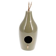 H&L ceramic birdhouse Modern, green - Nesting Box