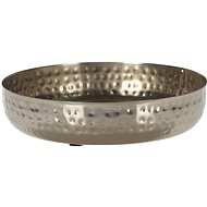 H&L Serving tray SILVE 19,5 cm, wrought silver, small - Decorative Bowl
