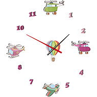 H&L 3D EVA foam wall clock – Aeroplanes - Wall Clock