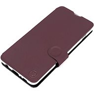 Mobiwear Soft Touch flip pro Vivo Y35 - Bordové & Černé - Phone Case