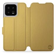 Mobiwear flip pro Xiaomi 13 - Gold&Orange - Phone Case