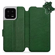 Mobiwear kožené flip pro Xiaomi 13 - Zelené - Phone Case
