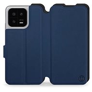 Mobiwear Soft Touch flip pro Xiaomi 13 - Modré & Černé - Phone Case