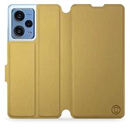 Mobiwear flip pro Xiaomi Redmi Note 12 Pro 5G - Gold&Orange - Phone Case