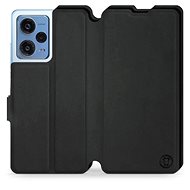 Mobiwear Soft Touch flip pro Xiaomi Redmi Note 12 Pro 5G - Černé - Phone Case