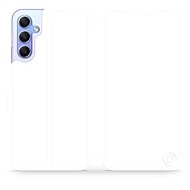 Mobiwear flip pro Samsung Galaxy A34 5G - White&Orange - Phone Case