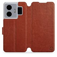 Mobiwear flip pro Realme GT3 - Brown&Gray - Phone Case