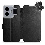 Mobiwear kožené flip pro Realme GT3 - Černé - Phone Case