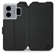 Mobiwear Soft Touch flip pro Realme GT3 - Černé - Phone Case