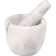 H&L Marble Mortar and Pestle 12cm – Grey - Mortar