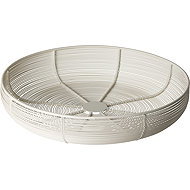 H&L Elva diameter 31 cm, wire, white - Small Basket