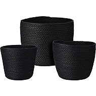 H&L Nero 3 pcs, black - Small Basket