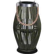 H&L Bamboo lantern Green 21x38cm, green - Lantern